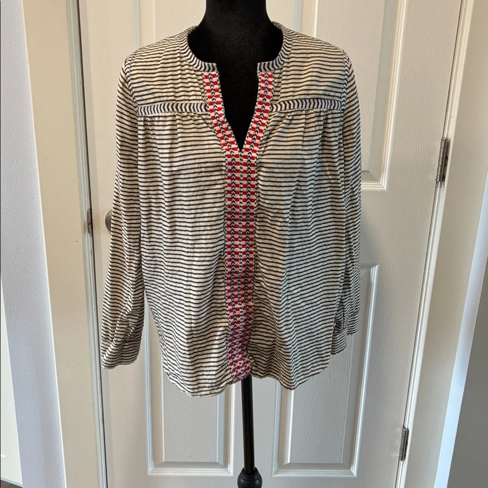 J. Crew Embroidered Blouse